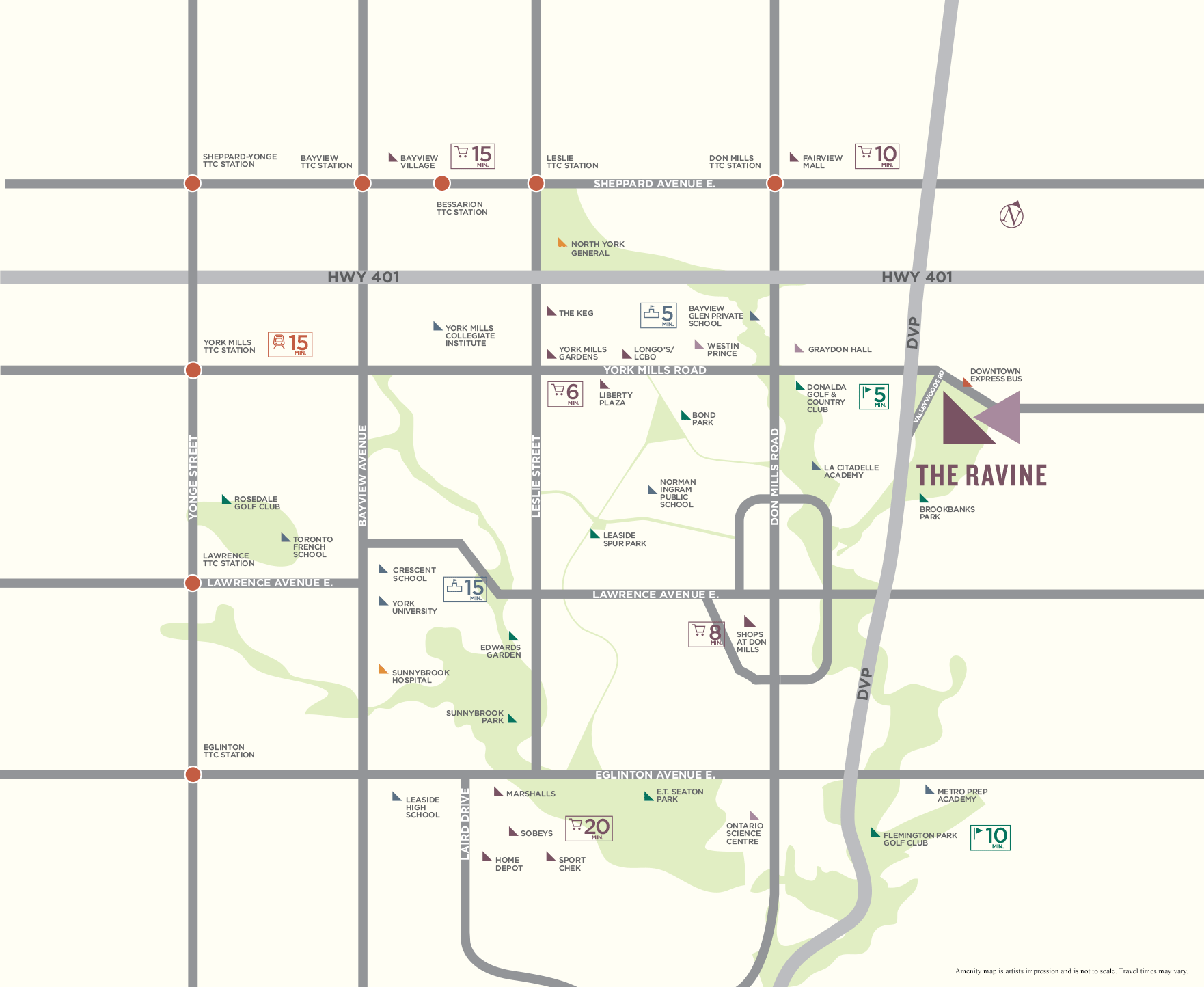 The Ravine Location Map